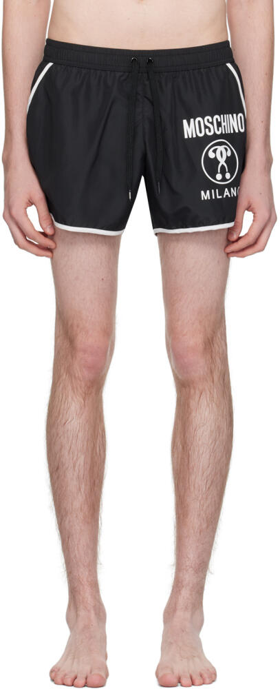 Moschino Black Three-Pocket Swim Shorts Cover