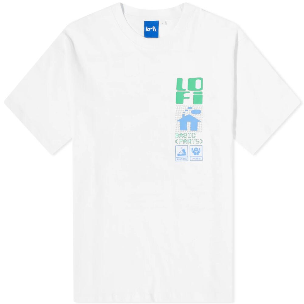 Lo-Fi Men's Basic Parts T-Shirt in White Cover