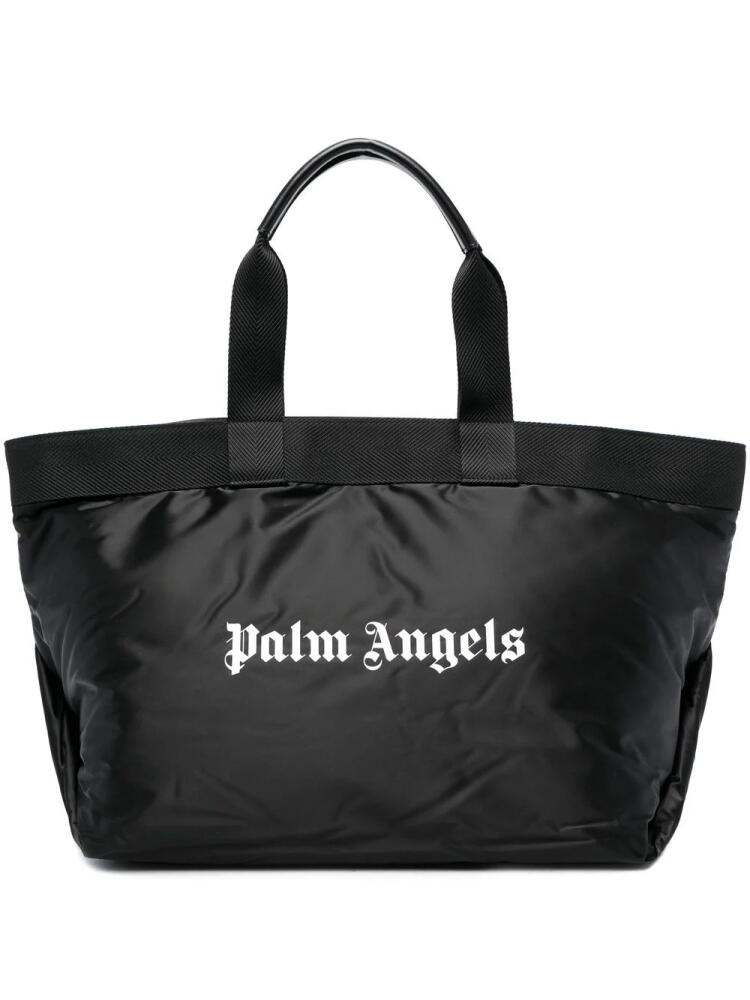 Palm Angels logo-print tote bag - Black Cover