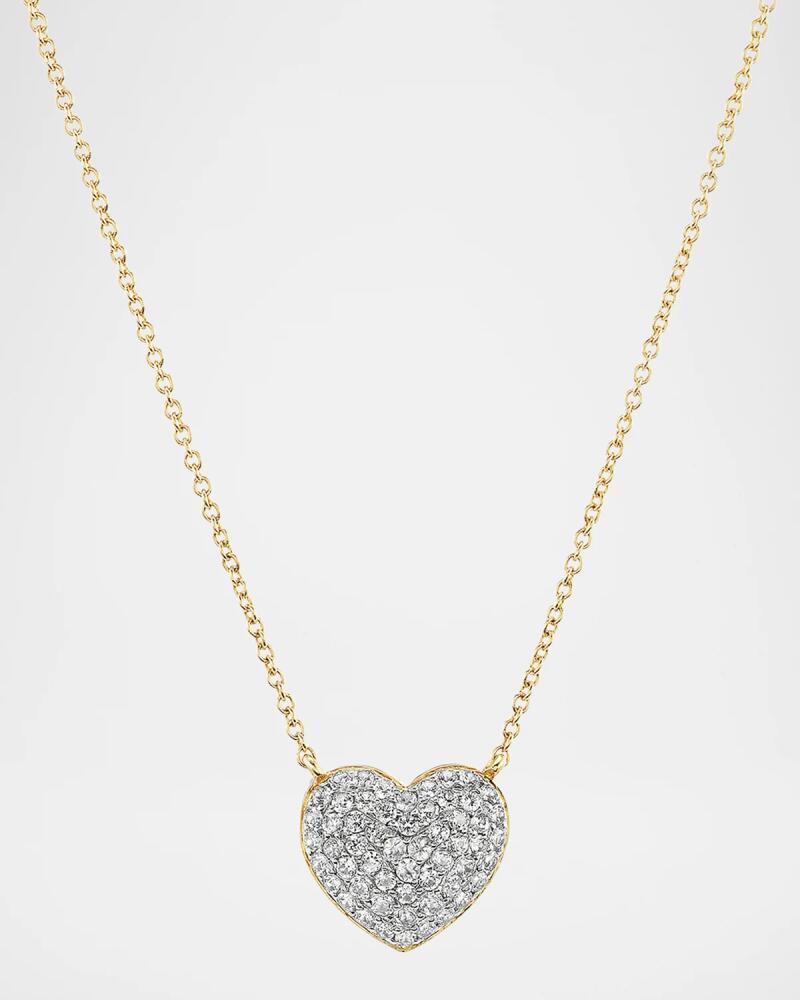 Emily P. Wheeler Lucy 18K Gold and Diamond Heart Necklace, 16" Cover