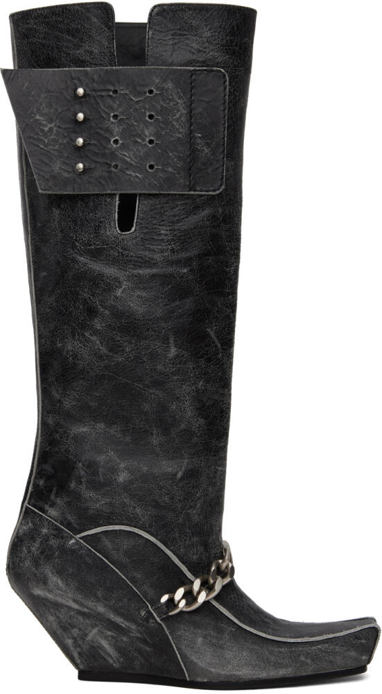 KNWLS Black Precious Rider Boots Cover