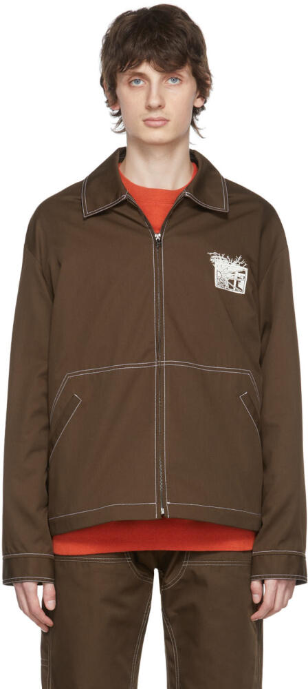 Rassvet Brown Polyester Jacket Cover