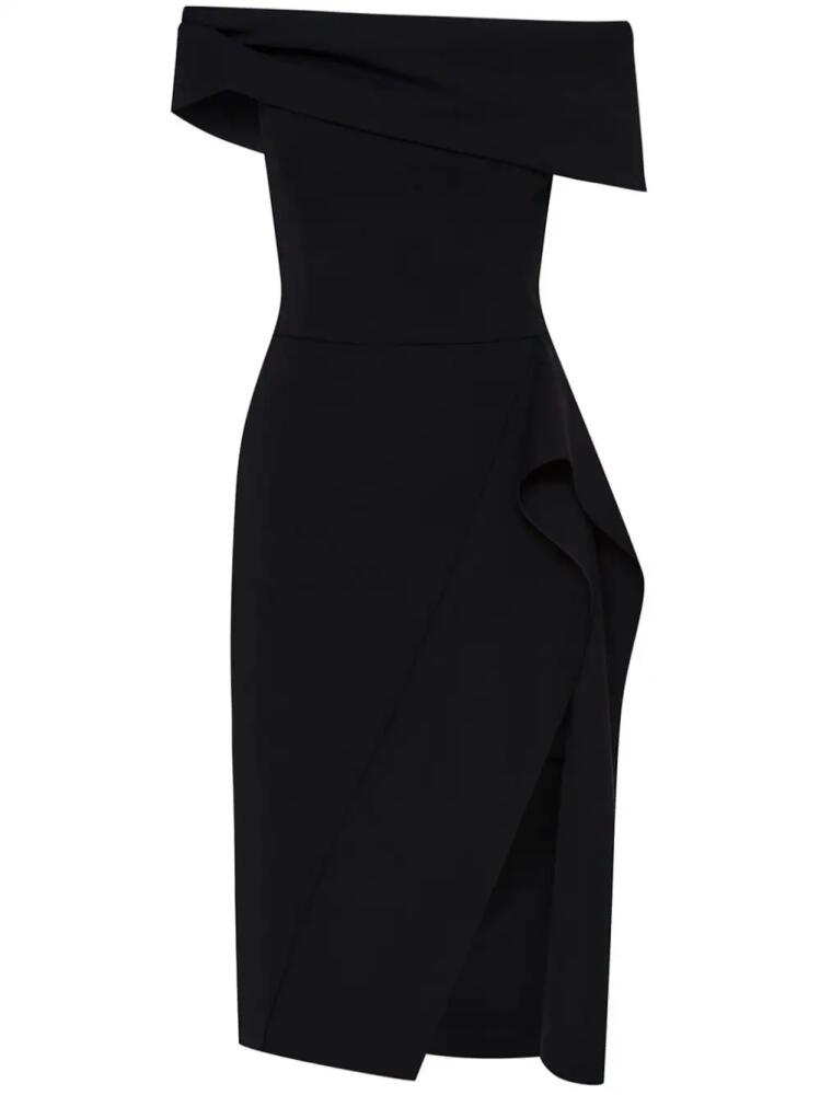 Oscar de la Renta off-shoulder cocktail dress - Black Cover