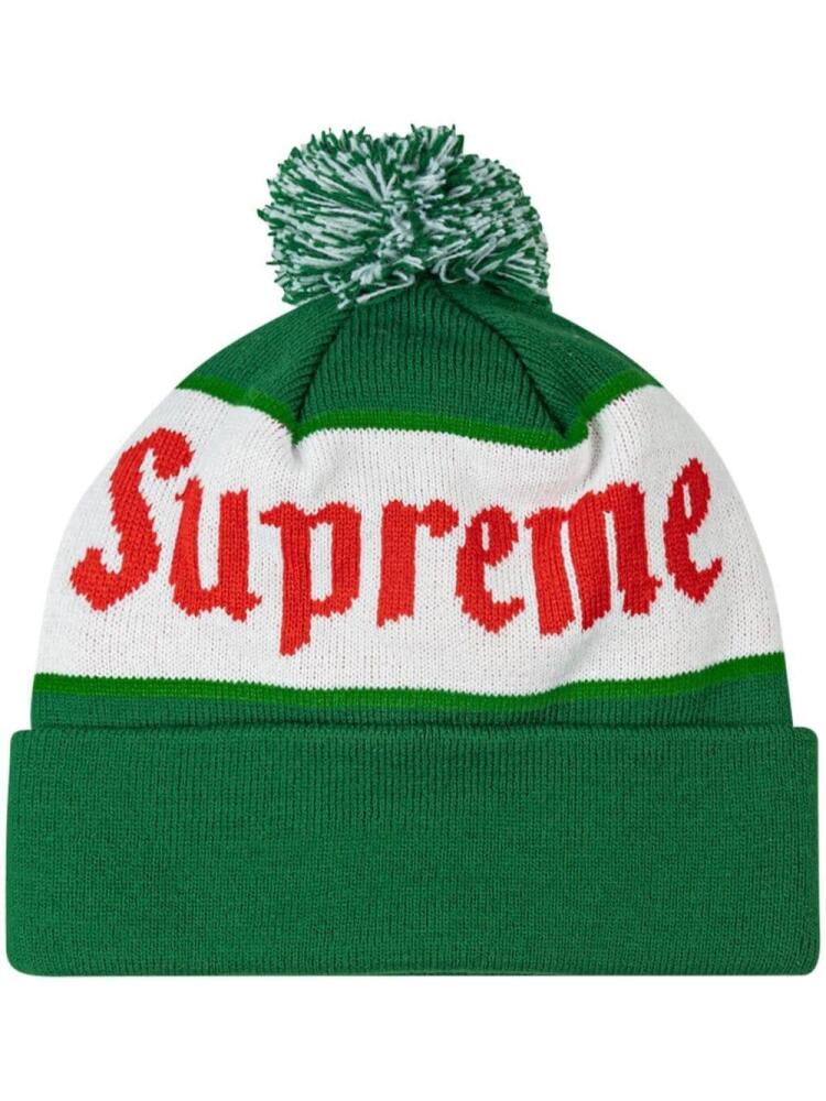 Supreme Alpine pompom beanie - Green Cover