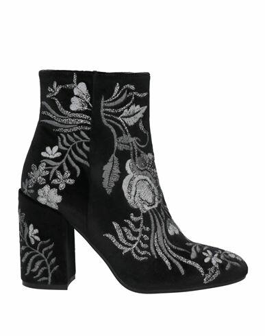 Lorenzo Mari Woman Ankle boots Black Textile fibers Cover