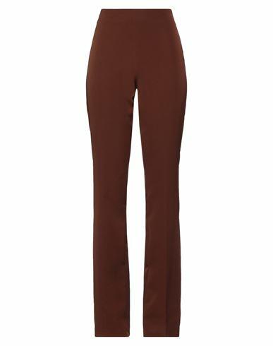 Gai Mattiolo Woman Pants Brown Polyester, Elastane Cover