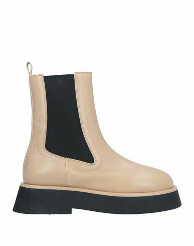 Wandler Woman Ankle boots Beige Lambskin Cover