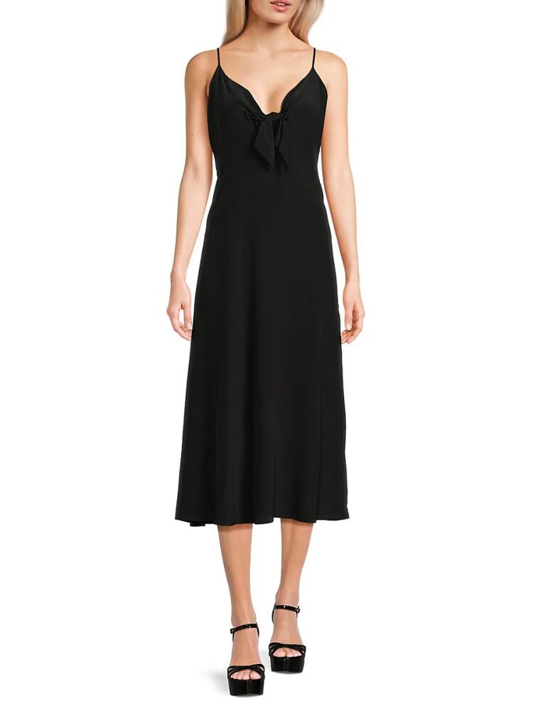 The Kooples Women's Knot A-line Midi Dress - Black Cover