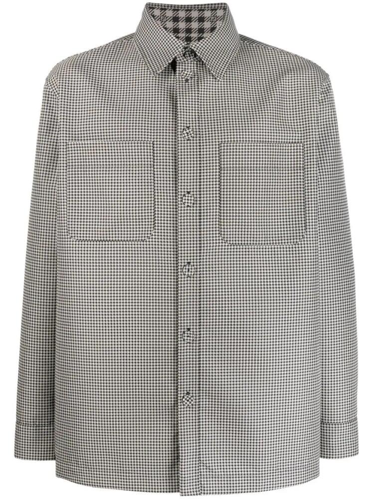 FENDI reversible houndstooth-check jacket - Black Cover