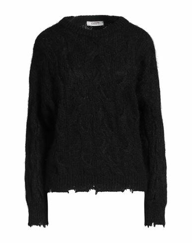 Kontatto Woman Sweater Black Acrylic, Mohair wool, Polyamide Cover