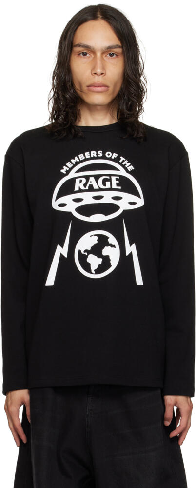 Members of the Rage Black Printed Long Sleeve T-Shirt Cover