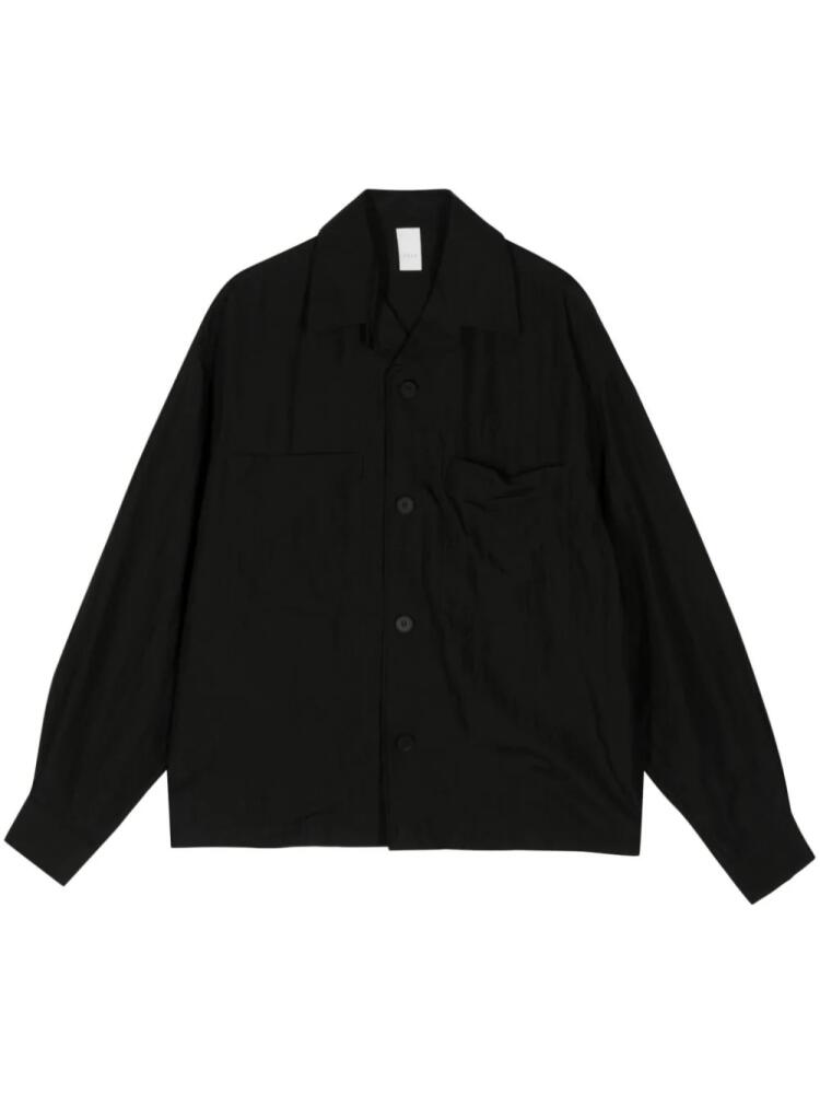 Attachment lyocell-blend long-sleeved shirt - Black Cover