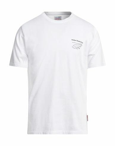 Holubar Man T-shirt White Cotton Cover