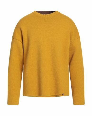 Jil Sander Man Sweater Ocher Wool, Mohair wool, Polyamide Cover