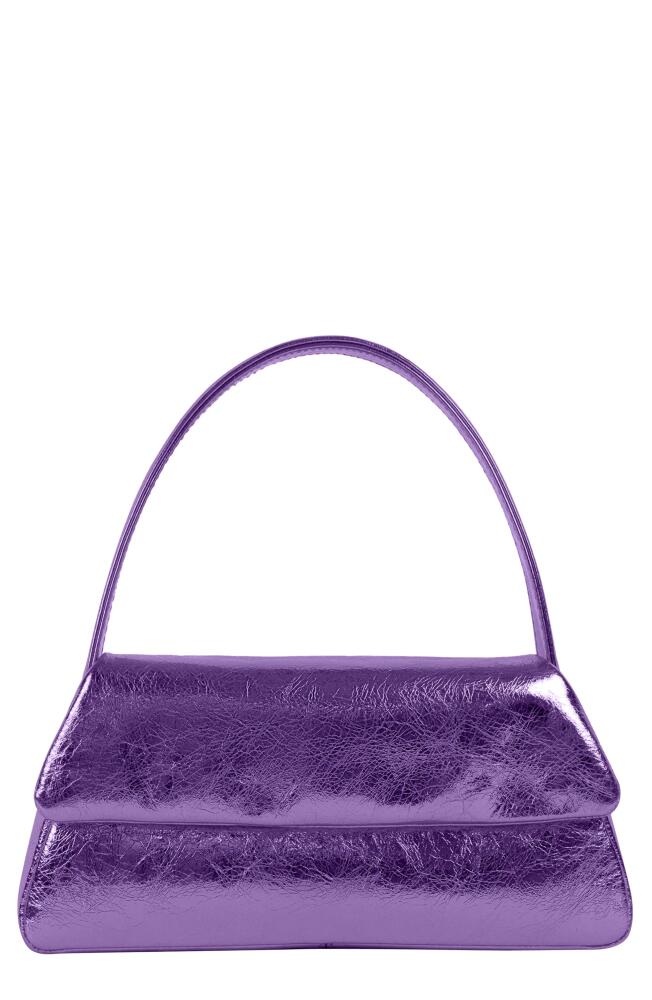 LISELLE KISS Elliot Leather Top Handle Bag in Violet Cover