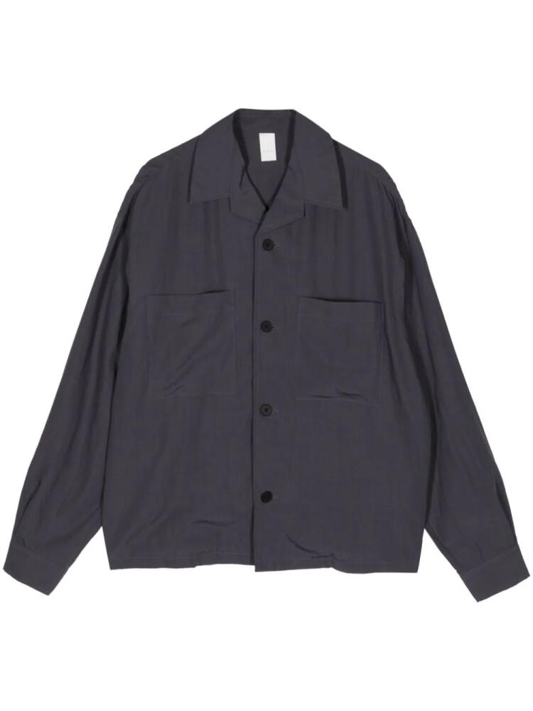 Attachment lyocell-blend long-sleeved shirt - Blue Cover