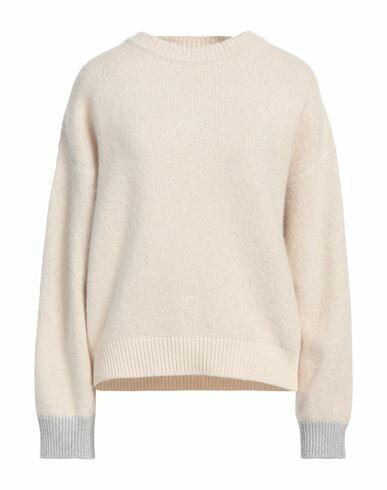 Peserico Easy Woman Sweater Cream Merino Wool, Cashmere Cover