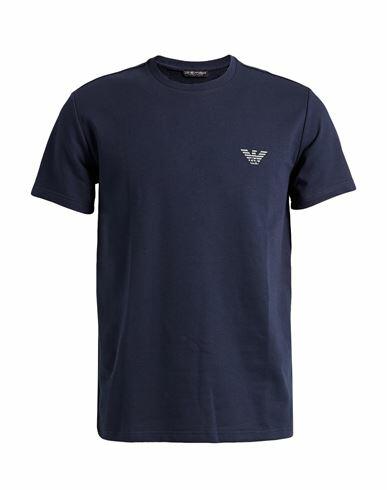 Emporio Armani Man Undershirt Navy blue Cotton, Polyester Cover