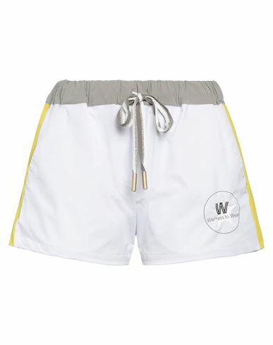 Lorena Antoniazzi Woman Shorts & Bermuda Shorts White Polyamide, Elastane Cover