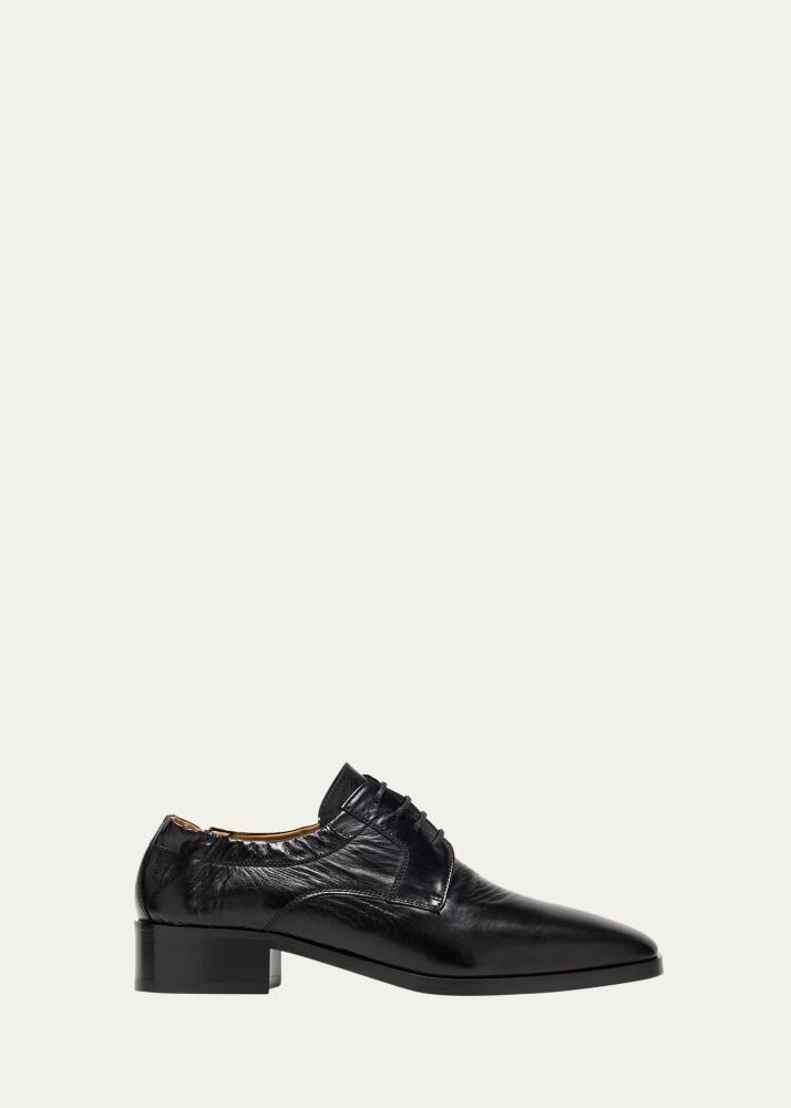 THE ROW Leather Lace-Up Derby Loafers Cover