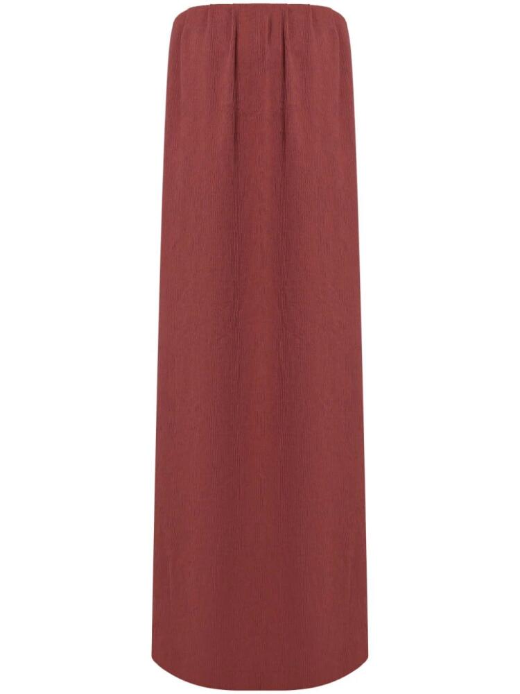 A.M.G. baloon maxi dress - Brown Cover