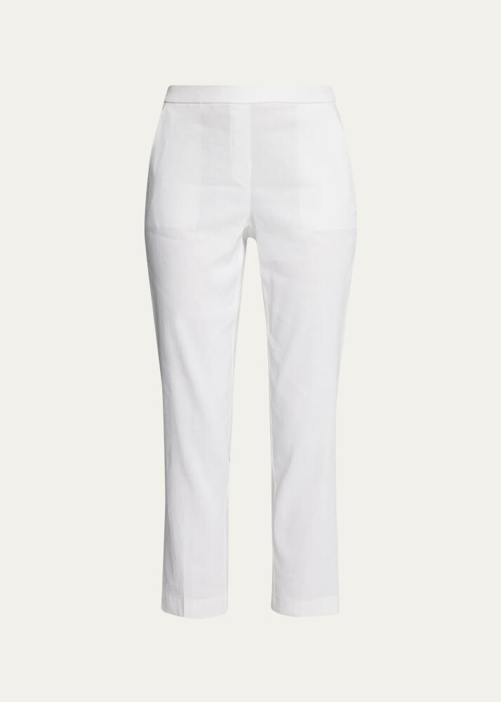 Theory Treeca Good Linen Pull-On Pants Cover