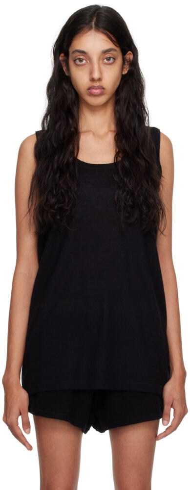 Frenckenberger Black Relaxed Tank Top Cover