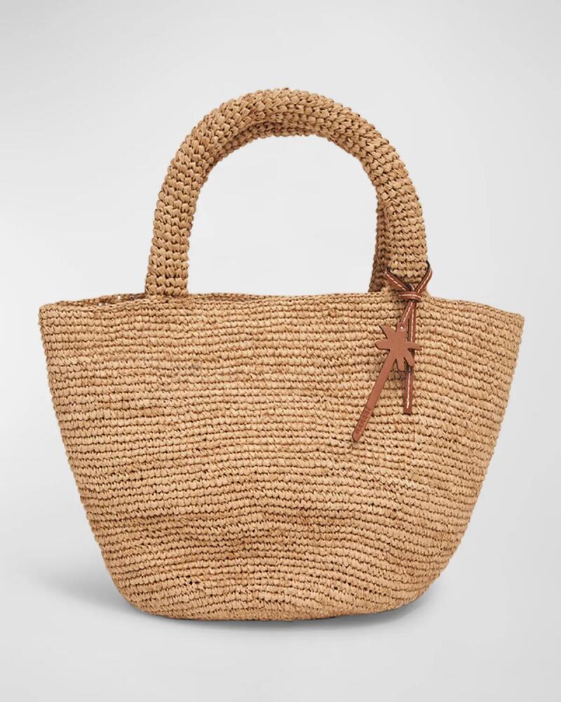 Manebi Summer Medium Raffia Beach Tote Bag Cover