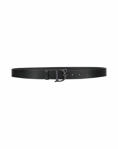 Dsquared2 Man Belt Black Leather Cover