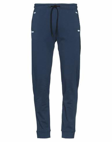 Bikkembergs Man Pants Midnight blue Cotton, Elastane Cover