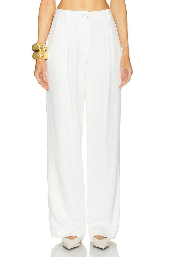 Rowen Rose Straight Leg Pant in White Cover