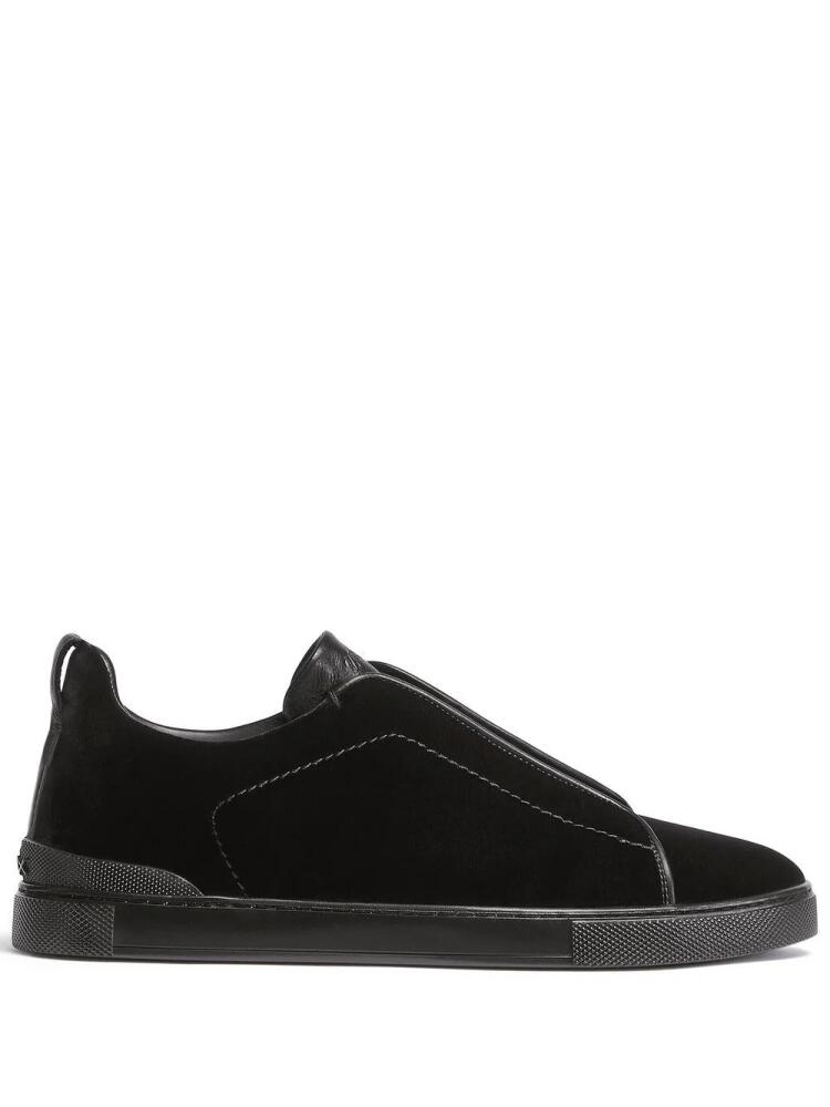 Zegna Triple Stitch™ Low Top sneakers - Black Cover