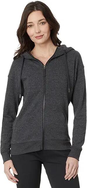 Prana Cozy Up Jacket (Charcoal Heather) Women's Clothing Cover