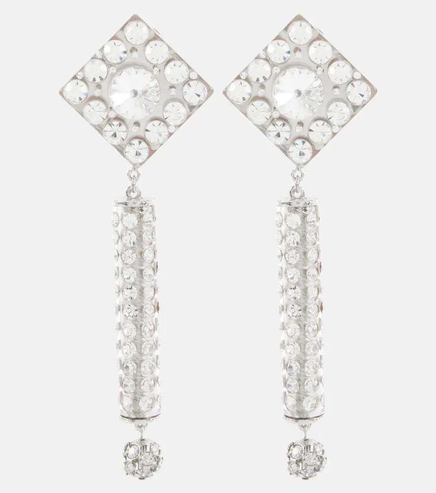 Alessandra Rich Crystal-embellished clip-on earrings Cover