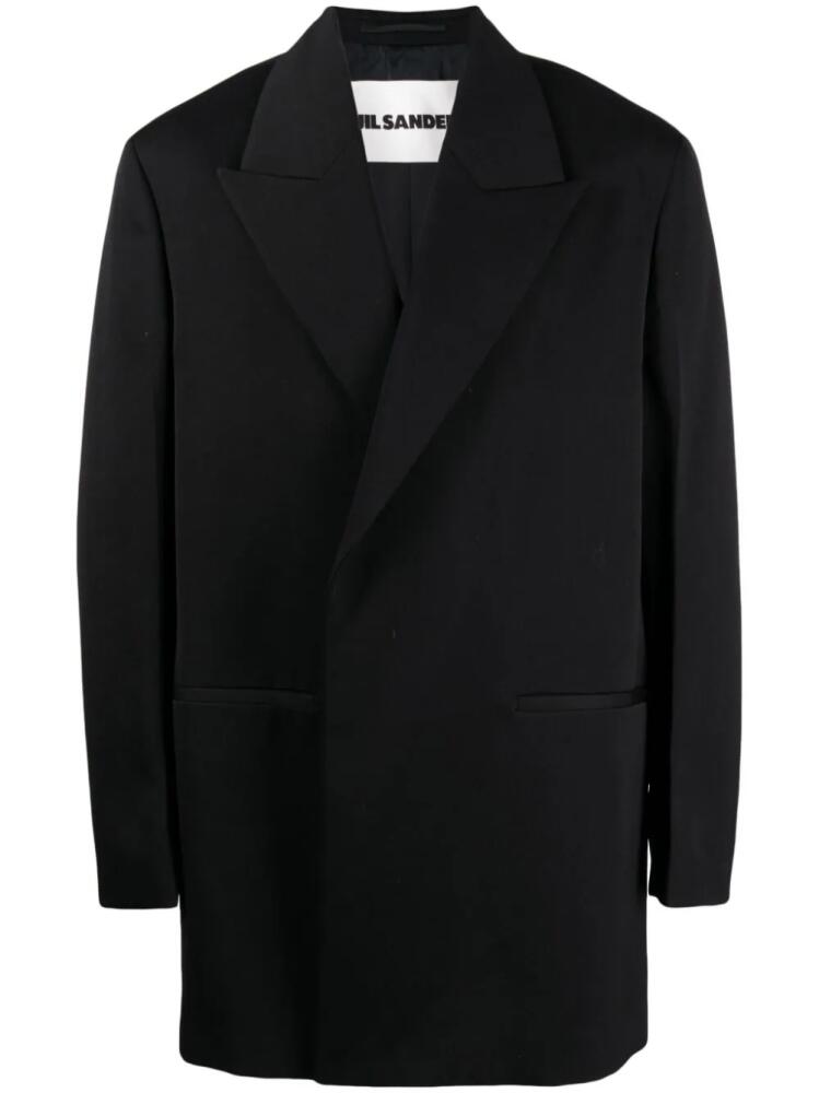 Jil Sander double-breasted wool blazer - Black Cover