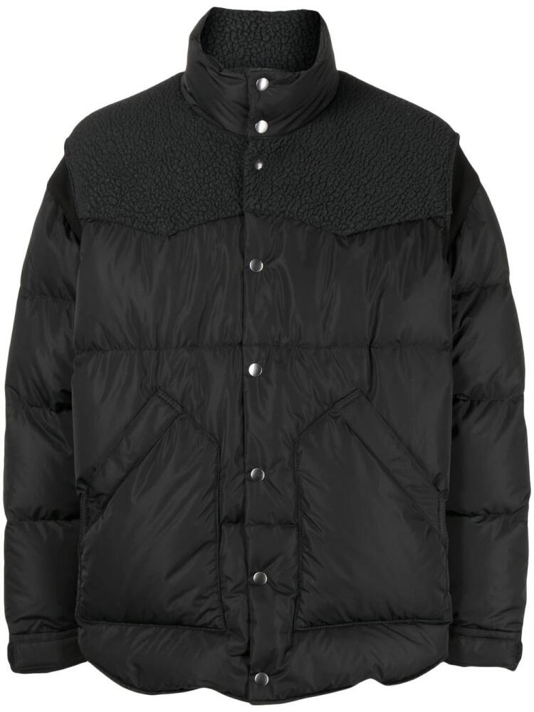 Undercover panelled puffer jacket - Black Cover