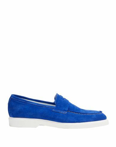 8 By Yoox Split Leather Loafer Man Loafers Bright blue Calfskin Cover