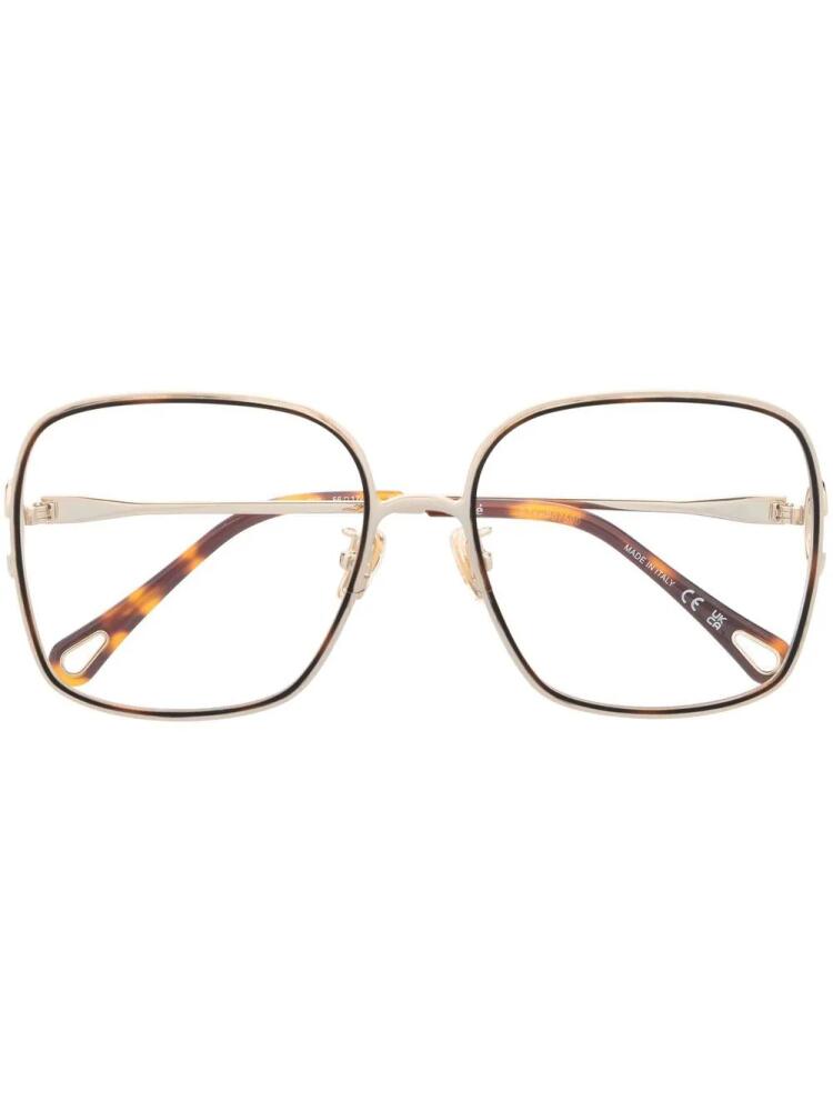 Chloé Eyewear oversize-frame glasses - Neutrals Cover