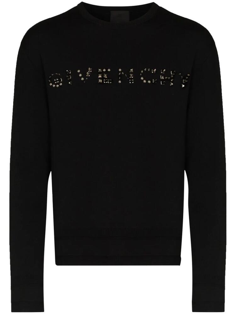 Givenchy studded-logo wool jumper - Black Cover