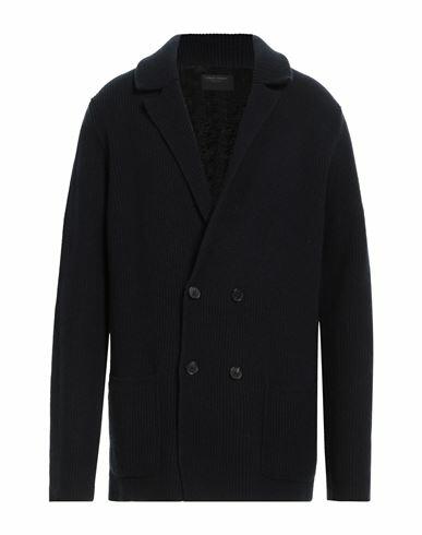 Roberto Collina Man Blazer Navy blue Merino Wool, Cashmere Cover