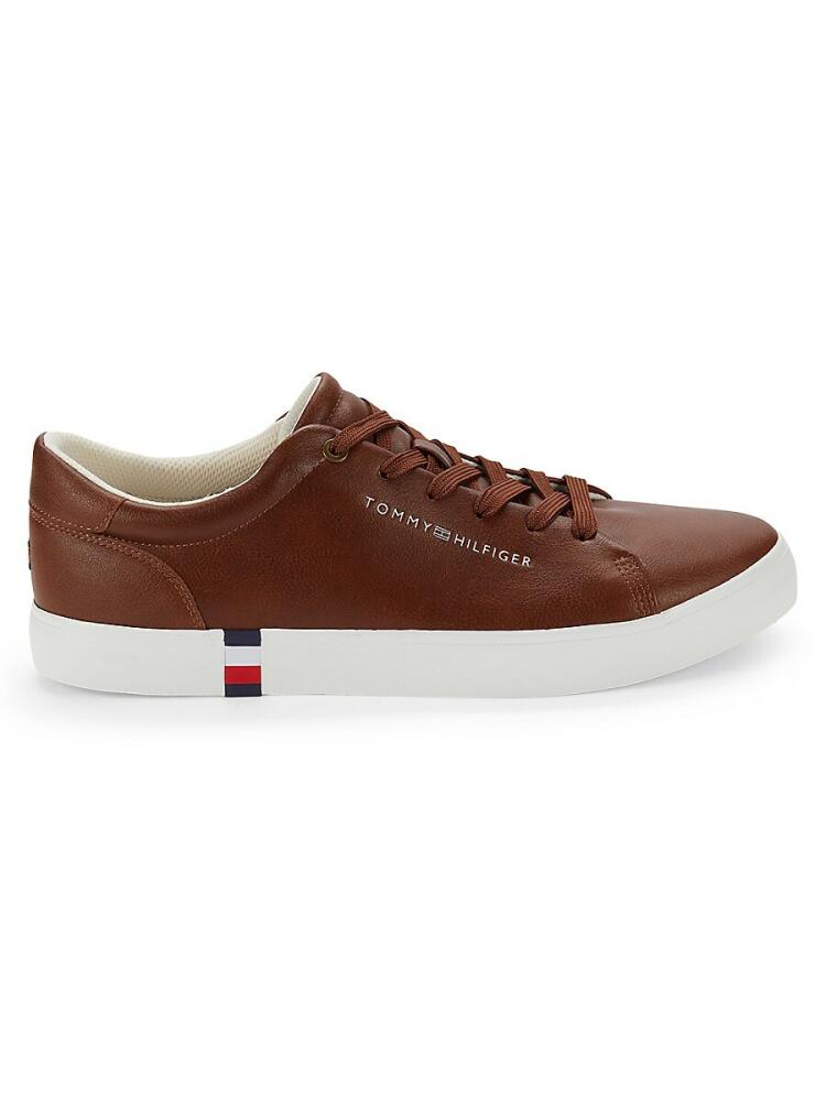 Tommy Hilfiger Men's Contrast Sole Sneakers - Brown Cover