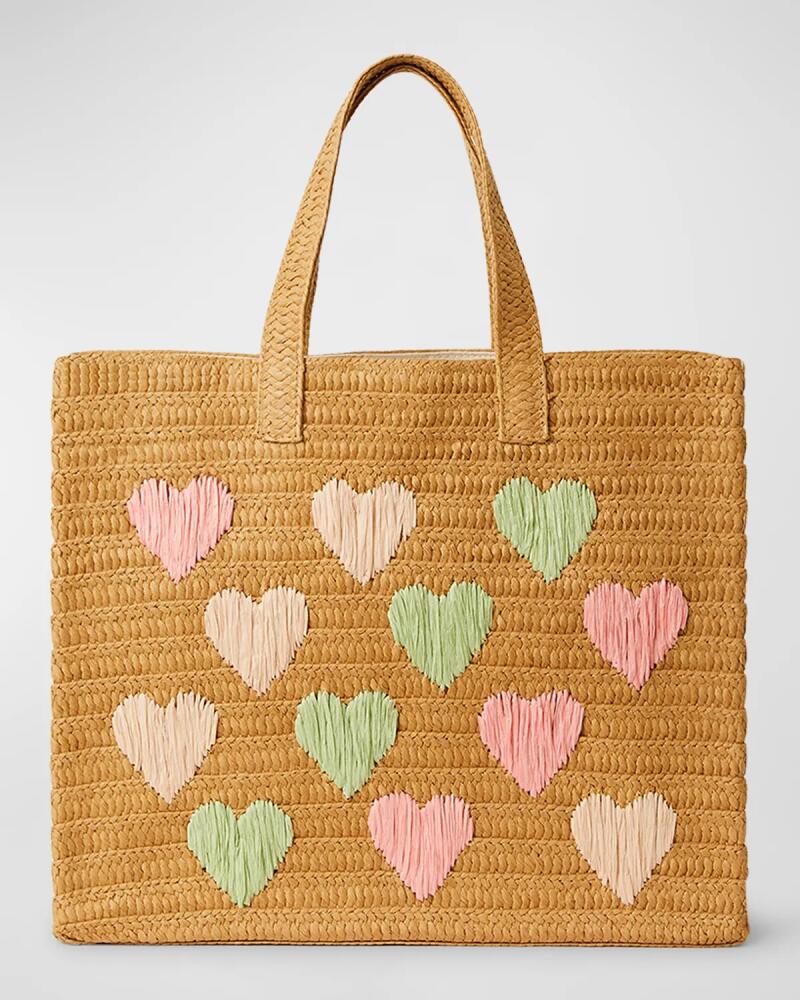 BTB Los Angeles Embroidered Heart Beach Tote Bag Cover