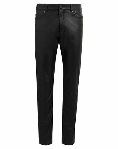 8 By Yoox Leather Essential Slim Fit Pants Man Pants Black Lambskin Cover