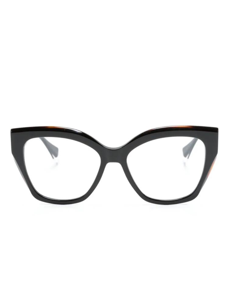 GIGI STUDIOS Poppy cat eye-frame glasses - Black Cover