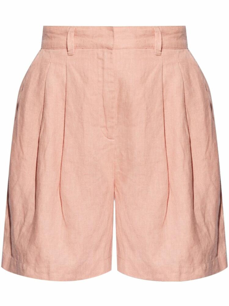 Posse Marchello linen tailored shorts - Pink Cover