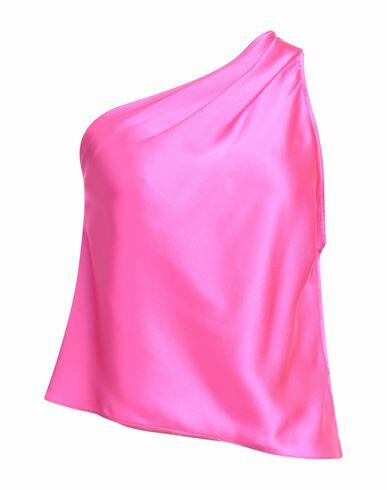 Michelle Mason Woman Top Fuchsia Silk Cover