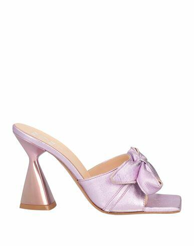 Divine Follie Woman Sandals Lilac Soft Leather Cover