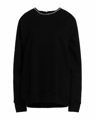 Gina Gorgeous Woman Sweatshirt Black Cotton, Polyester Cover