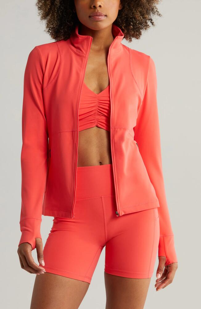 Zella Studio Luxe Performance Jacket in Red Cayenne Cover