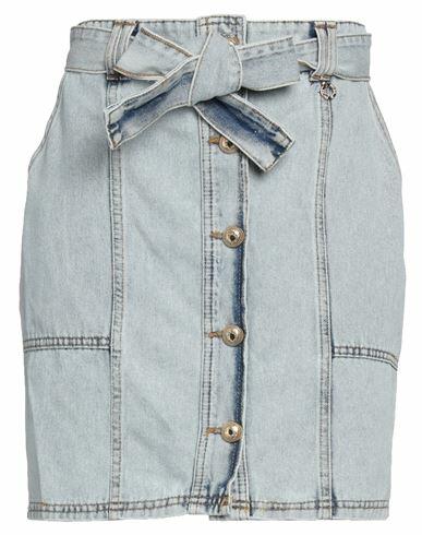 Relish Woman Denim skirt Blue Cotton Cover